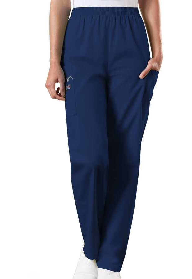 Dámské kalhoty Cheeroke Originals s gumou v pase - námořnická modrá - Velikost:M