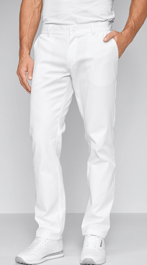 Pánské kalhoty CHINO COOL - bílá - Velikost:50