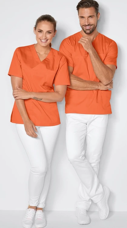 Zdravotnické oblečení - 7days - haleny - Unisex zdravotnická halena UNISEX 95° - oranžová | medical-uniforms