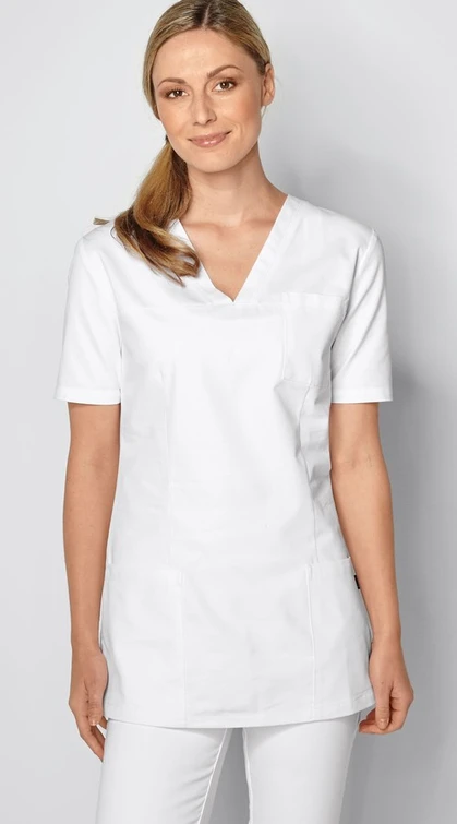 Zdravotnické oblečení - 7days - haleny - Dámská zdravotnická halena CLASSIC 95° - bílá | medical-uniforms