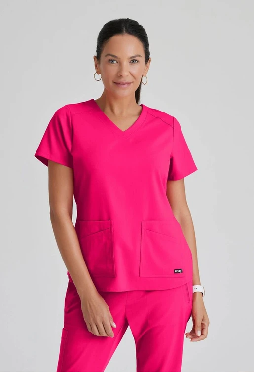 Zdravotnické oblečení - Dámské zdravotnické haleny - Dámská zdravotnická halena Grey´s Anatomy STRETCH EXPERIENCE - růžová  | medical-uniforms