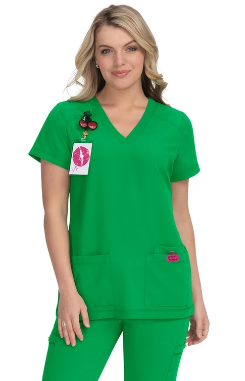 Zdravotnické oblečení - Dámské lékařské halenky - Dámská zdravotnická halena FRESH TOP - zelená | medical-uniforms