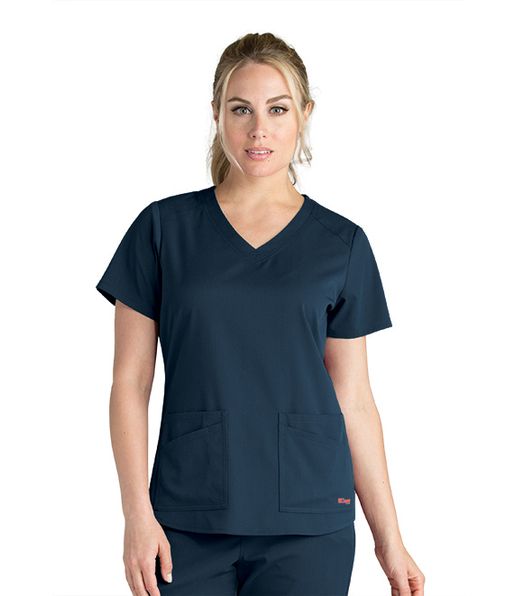Zdravotnické oblečení - Dámské zdravotnické haleny - Dámská zdravotnická halena Grey´s Anatomy STRETCH EXPERIENCE - cínová | medical-uniforms