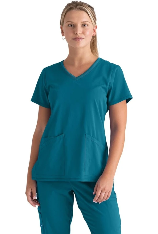 Zdravotnické oblečení - Dámské zdravotnické haleny - Dámská zdravotnická halena GREY´S - karibská  modrá | medical-uniforms
