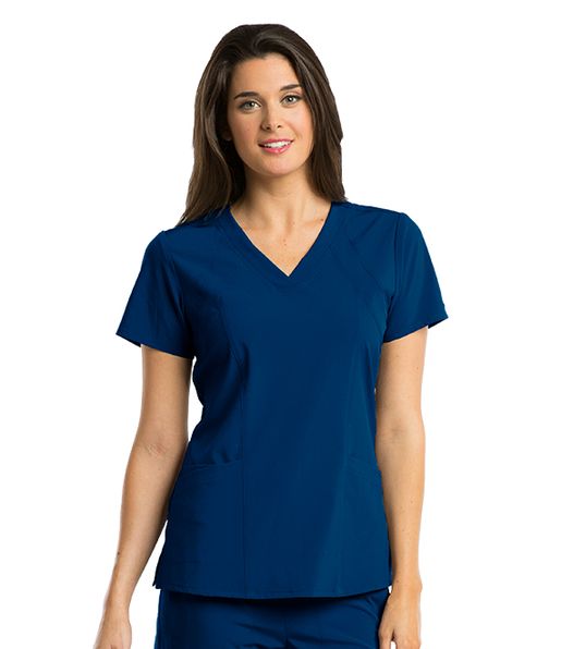 Zdravotnické oblečení - Dámské zdravotnické haleny - Dámská zdravotnciká halena RACER TOP - námořnická modrá | medical-uniforms