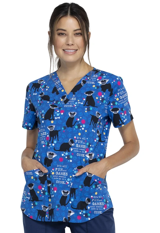 Zdravotnické oblečení - Dámské lékařské halenky - Dámská zdravotnická halena s potiskem PO OPERACI | medical-uniforms