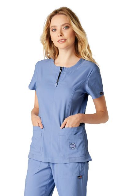 Zdravotnické oblečení - Novinky - Dámská zdravotnická halena SERENITY TOP - nebeská modrá | medical-uniforms