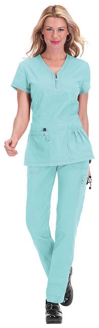 Zdravotnické oblečení - Koi - haleny - Dámska zdravotnícka blúza Stretch Mackenzie Top vo farbe mentolová | medical-uniforms