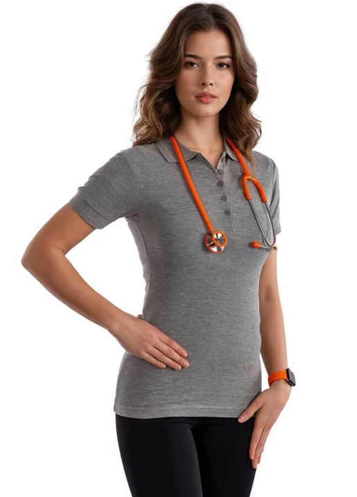Zdravotnické oblečení - Trička - Zdravotnická polokošile - šedá | medical-uniforms
