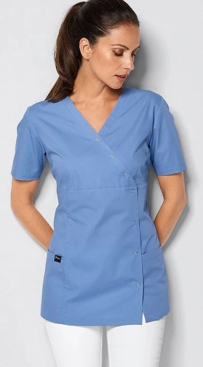 Zdravotnické oblečení - Speciální nabídka zdravotnických oděvů - Dámská zdravotnická tunika COLOR 95° - hellblau | medical-uniforms