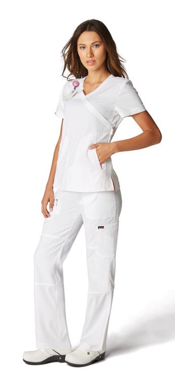 Zdravotnické oblečení - Dámské zdravotnické haleny - Dámská zdravotnická halena FUNCTIONAL - bílá | medical-uniforms