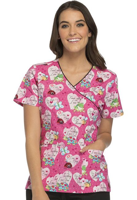 Zdravotnické oblečení - Haleny s potiskem - Stylová dámská halena s potiskem - želvy | medical-uniforms