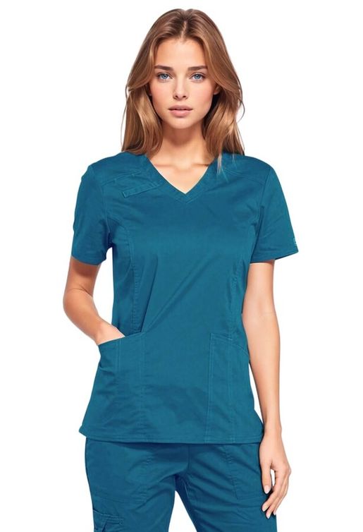 Zdravotnické oblečení - Dámské lékařské halenky - Dámská zdravotnická halena - karibská modrá | medical-uniforms