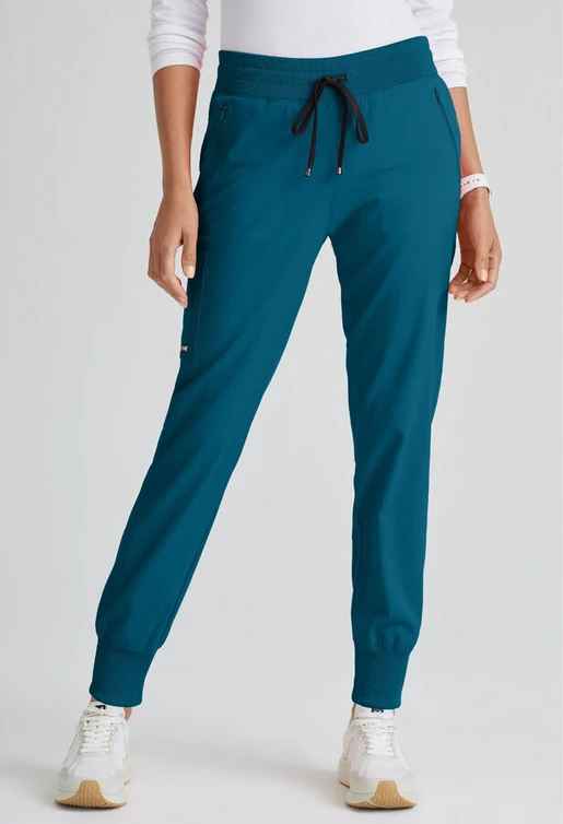 Zdravotnické oblečení - Joggers - Dámské zdravotnické  jogger kalhoty GREY´S - karibská modrá | medical-uniforms
