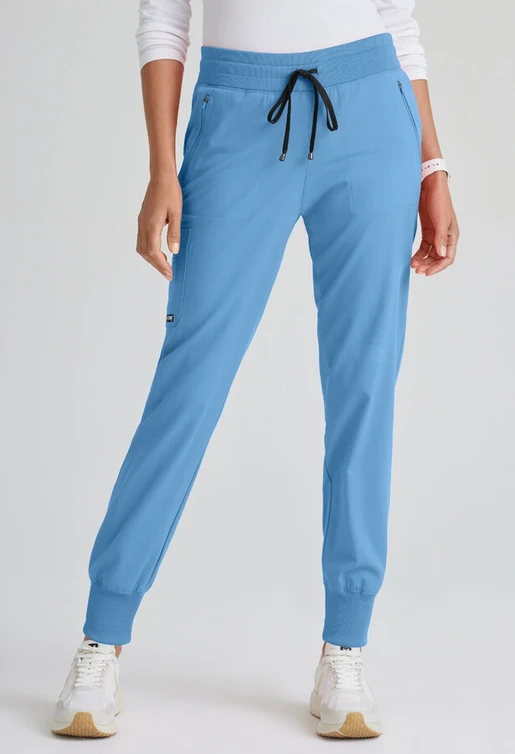 Zdravotnické oblečení - Joggers - Dámské zdravotnické  jogger kalhoty GREY´S - nebeská modrá | medical-uniforms