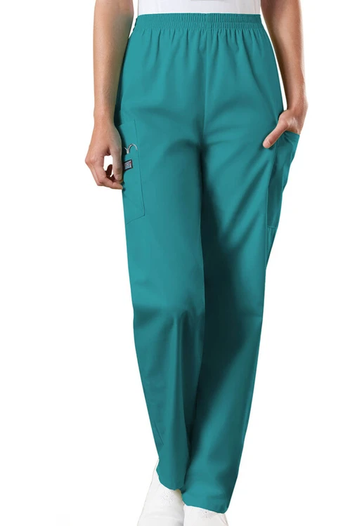 Zdravotnické oblečení - Lékařské kalhoty - Dámské kalhoty Cheeroke Originals s gumou v pase - modrozelená  | medical-uniforms