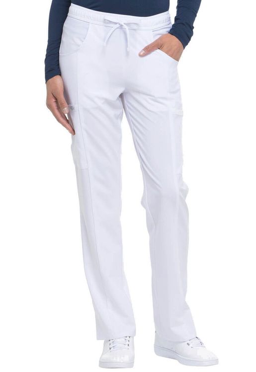 Zdravotnické oblečení - Lékařské kalhoty - Dámské zdravotnické kalhoty Dickies na zavazování - bílá | medical-uniforms