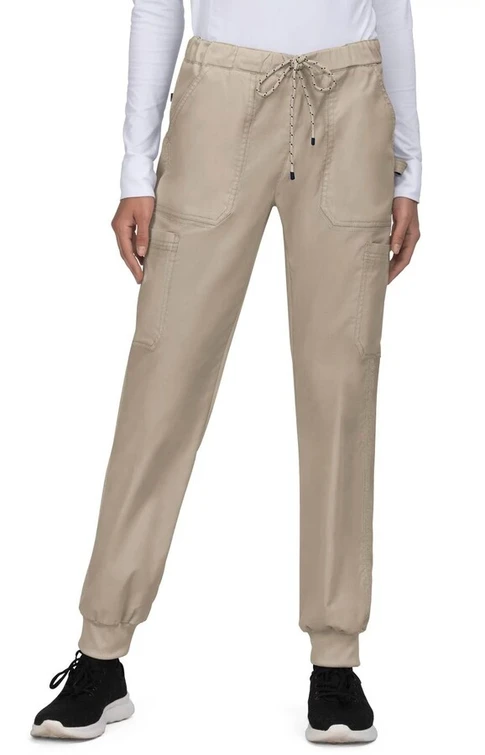 Zdravotnické oblečení - Dámské kalhoty - Dámské zdravotnické kalhoty Giana Stretch - béžová | medical-uniforms