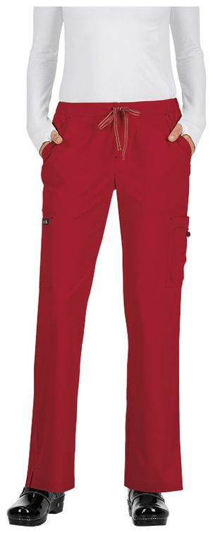Zdravotnické oblečení - Dámské kalhoty - Dámské zdravotnické kalhoty HOLLY - červená | medical-uniforms