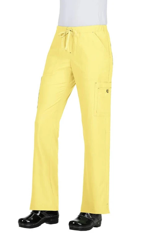 Zdravotnické oblečení - Dámské kalhoty - Dámské zdravotnické kalhoty HOLLY - žlutá | medical-uniforms