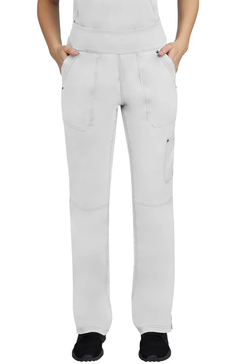 Zdravotnické oblečení - Healing Hands - Dámské zdravotnické kalhoty na gumu v pase TORI - bílá | medical-uniforms