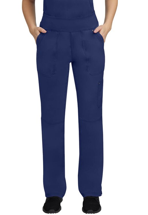 Zdravotnické oblečení - Healing Hands - Dámské zdravotnické kalhoty na gumu v pase TORI - námořnická modrá | medical-uniforms