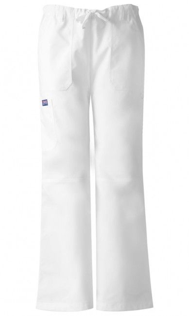 Zdravotnické oblečení - Dámské kalhoty - Dámské kalhoty s nízkým sedlem - bílá | medical-uniforms