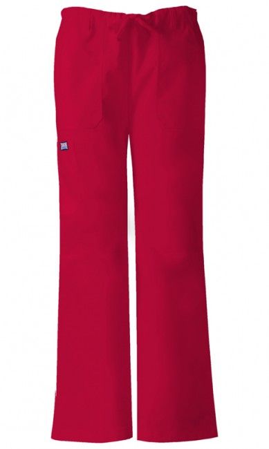Zdravotnické oblečení - Dámské kalhoty - Dámské zdravotnické kalhoty s nízkým sedlem - červená | medical-uniforms