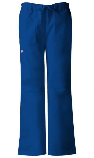 Zdravotnické oblečení - Dámské kalhoty - Dámské zdravotnické kalhoty s nízkým sedlem - galaktická modrá | medical-uniforms