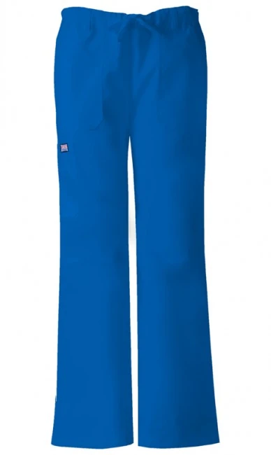 Zdravotnické oblečení - Dámské kalhoty - Dámské zdravotnické kalhoty s nízkým sedlem - královsky modrá | medical-uniforms