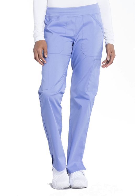 Zdravotnické oblečení - Dámské kalhoty - Dámské zdravotnické kalhoty s elastickým pasem na gumu - nebeská modrá | medical-uniforms
