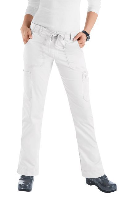 Zdravotnické oblečení - Koi - kalhoty - Dámske zdravotnícke nohavice - biele | Medical Uniforms