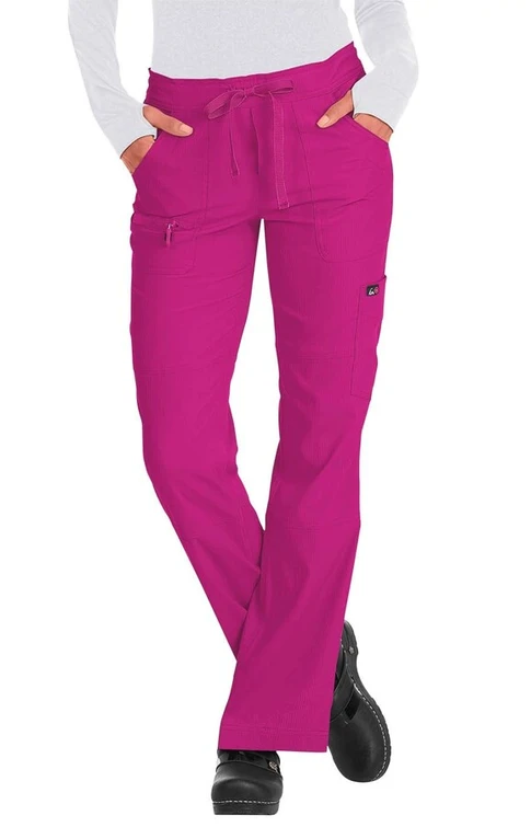 Zdravotnické oblečení - Dámské kalhoty - Dámské pracovní kalhoty LITE PEACE v barvě azalková | medical-uniforms
