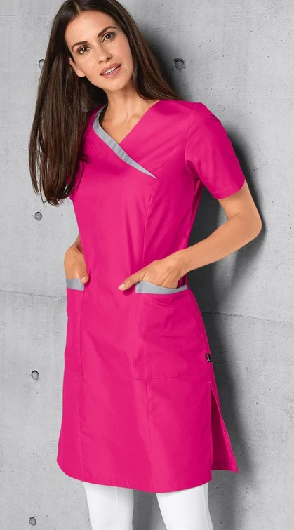 Zdravotnické oblečení - 7days - iné - Dámské zdravotnické šaty ACTIVE - růžová | medical-uniforms