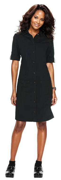 Zdravotnické oblečení - Šaty - Dámské šaty ALEXANDRA BLACK | medical-uniforms