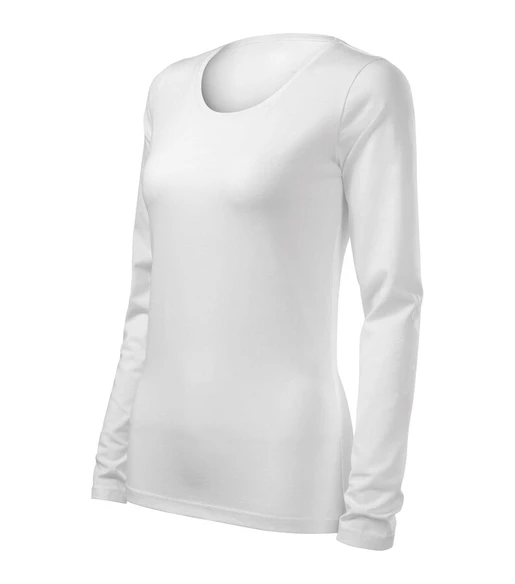 Zdravotnické oblečení - Dámské zdravotnické haleny - Zdravotnické bílé tričko s dlouhým rukávem | medical-uniforms