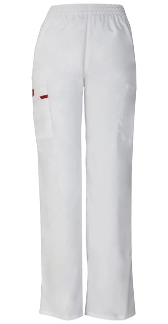 Zdravotnické oblečení - Lékařské kalhoty - Dámské zdravotnické kalhoty s gumou v pase - bílá | medical-uniforms