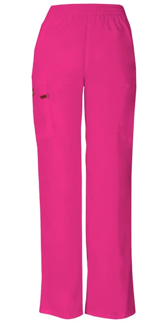 Zdravotnické oblečení - Lékařské kalhoty - Dámské zdravotnické kalhoty s gumou v pase - růžová | medical-uniforms