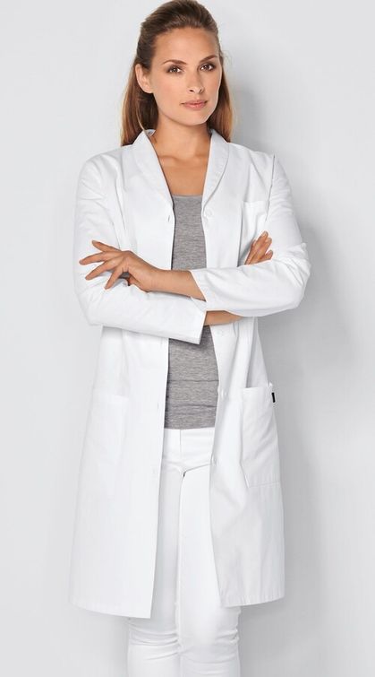 Zdravotnické oblečení - Novinky - Dámský zdravotnický plášť - bílá | medical-uniforms