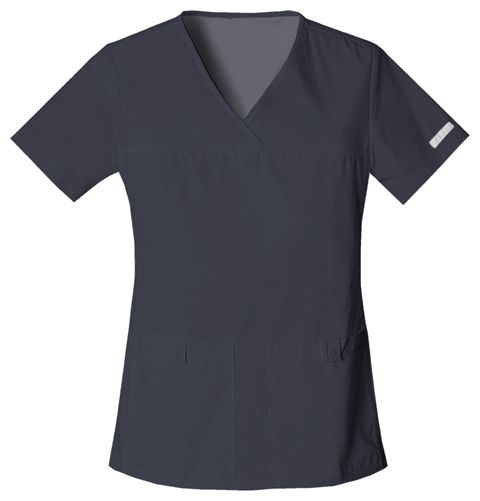 Zdravotnické oblečení - Dámské zdravotnické haleny - Elegantní dámská zdravotnická halena - cínová | medical-uniforms