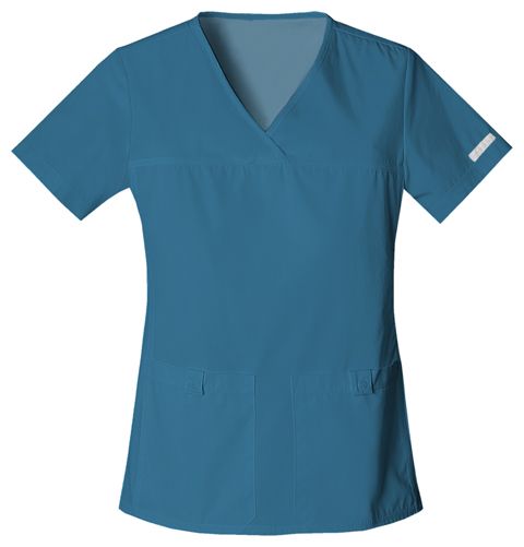 Zdravotnické oblečení - Dámské lékařské halenky - Elegantní dámská zdravotnická halena - karibská modrá | medical-uniforms