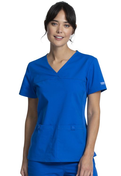 Zdravotnické oblečení - Dámské zdravotnické haleny - Elegantní dámská zdravotnická halena - královská modrá | medical-uniforms