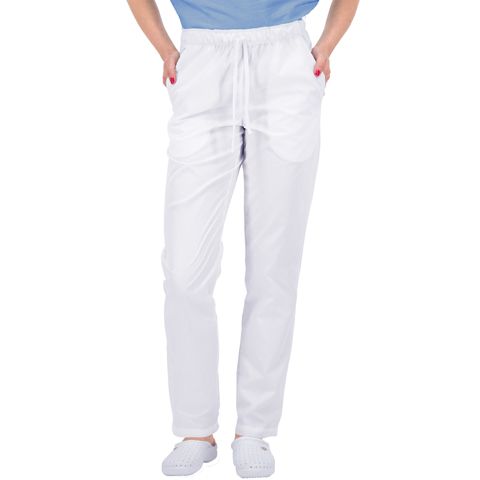Zdravotnické oblečení - B-Well - kalhoty - Komfortní zdravotnické kalhoty ALESSI UNISEX – bílá | medical-uniforms