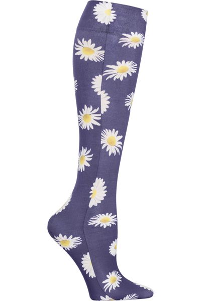 Zdravotnické oblečení - Ponožky - Kompresí ponožky s potiskem květiny | medical-uniforms