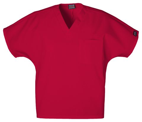 Zdravotnické oblečení - Haleny - Krátká unisexová zdravotnická halena - červená | medical-uniforms