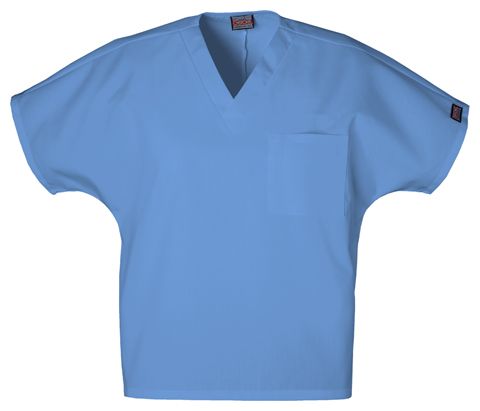 Zdravotnické oblečení - Haleny - Krátká unisexová zdravotnická halena- světle modrá | medical-uniforms
