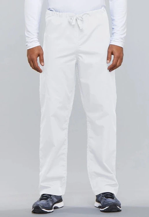 Zdravotnické oblečení - Speciální nabídka zdravotnických oděvů - Zdravotnické šněrovací kalhoty - bílá | medical-uniforms