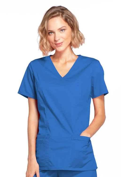 Zdravotnické oblečení - Dámské lékařské halenky - Ordinační zdravotnická halena - královská modrá | medical-uniforms