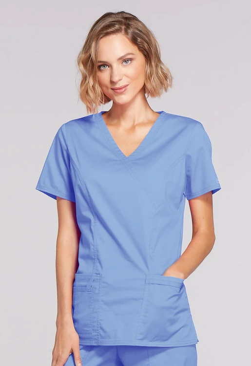 Zdravotnické oblečení - Dámské lékařské halenky - Ordinační zdravotnická halena - nebeská modrá | medical-uniforms