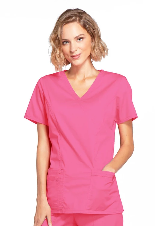 Zdravotnické oblečení - Dámské lékařské halenky - Ordinační zdravotnická halena - růžová | medical-uniforms